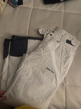 White snow pants